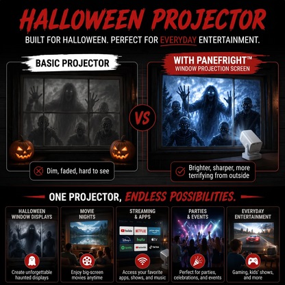 Halloween window projector